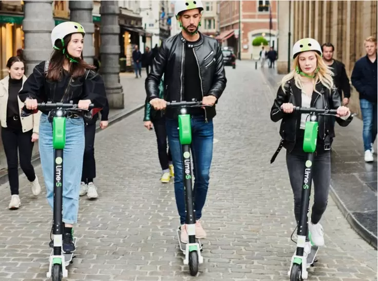 American cities permit riding e-scooters