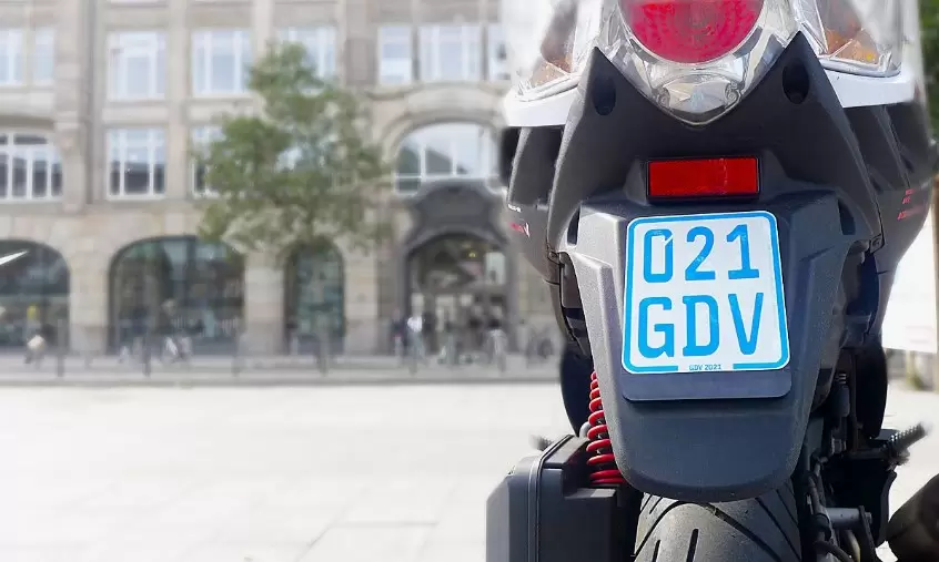 License Plate for a Scooter