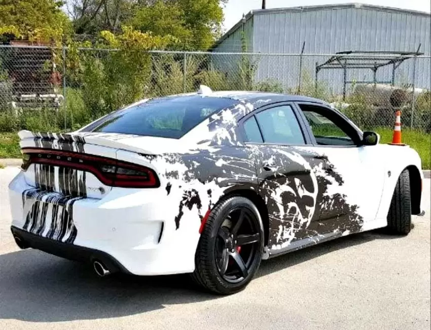 Vinyl Wrap for Dodge Charger Hellcat