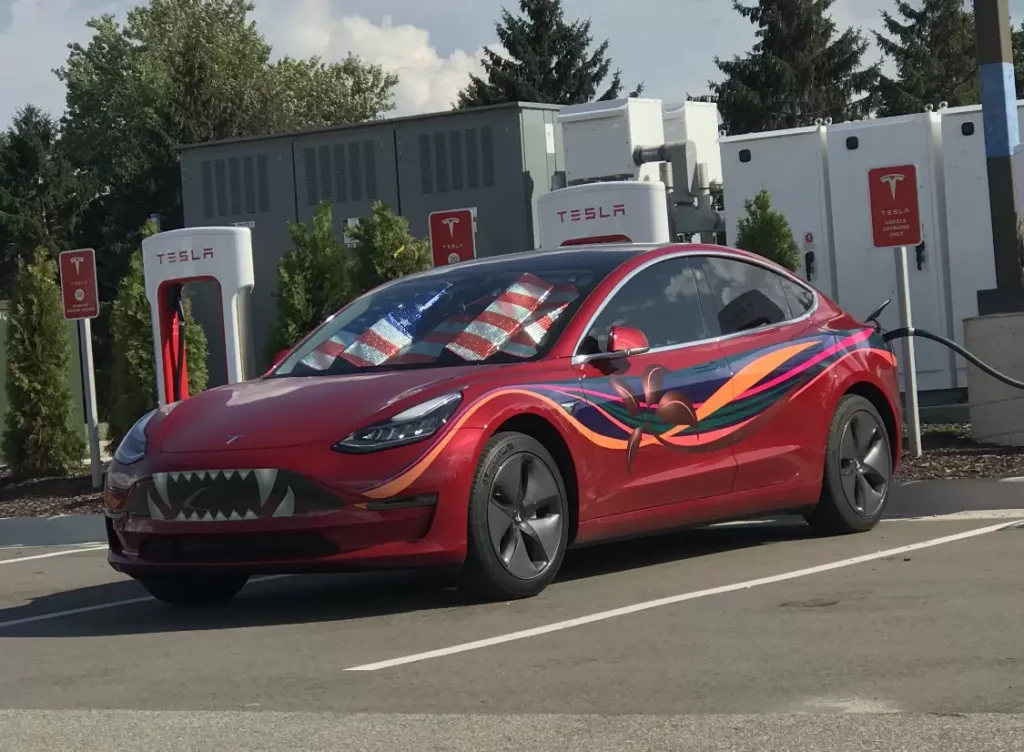 wrap a Tesla Model 3